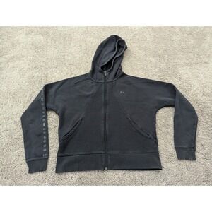 Under Armour‎ Hoodie Womens Large Sweatshirt Full Zip Loose Black
